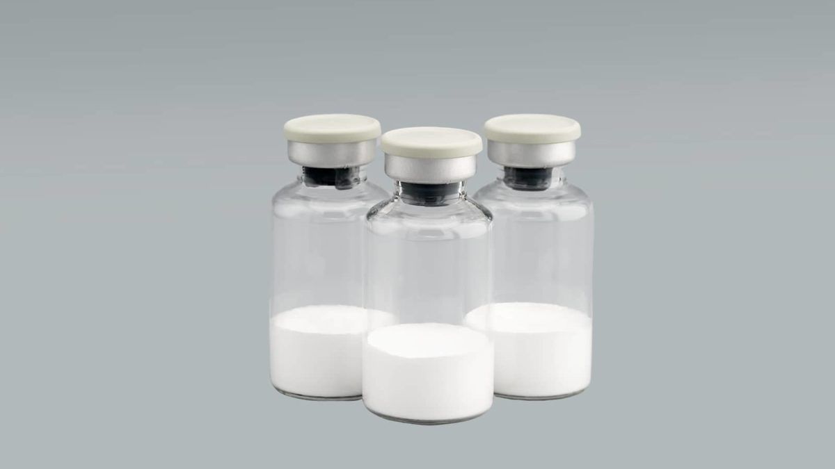 Finished lyophilized drug product in vials